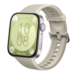 opaska pasek bransoleta SMOOTHBAND Huawei Watch FIT 3 beżowa - Akcesoria do smartwatchy - miniaturka - grafika 1