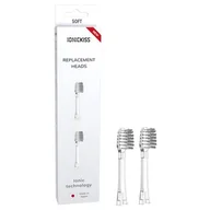 Końcówki do szczoteczek elektrycznych - Końcówki do szczoteczki jonowej IONPA Travel Miękka BIAŁA 2szt - miniaturka - grafika 1