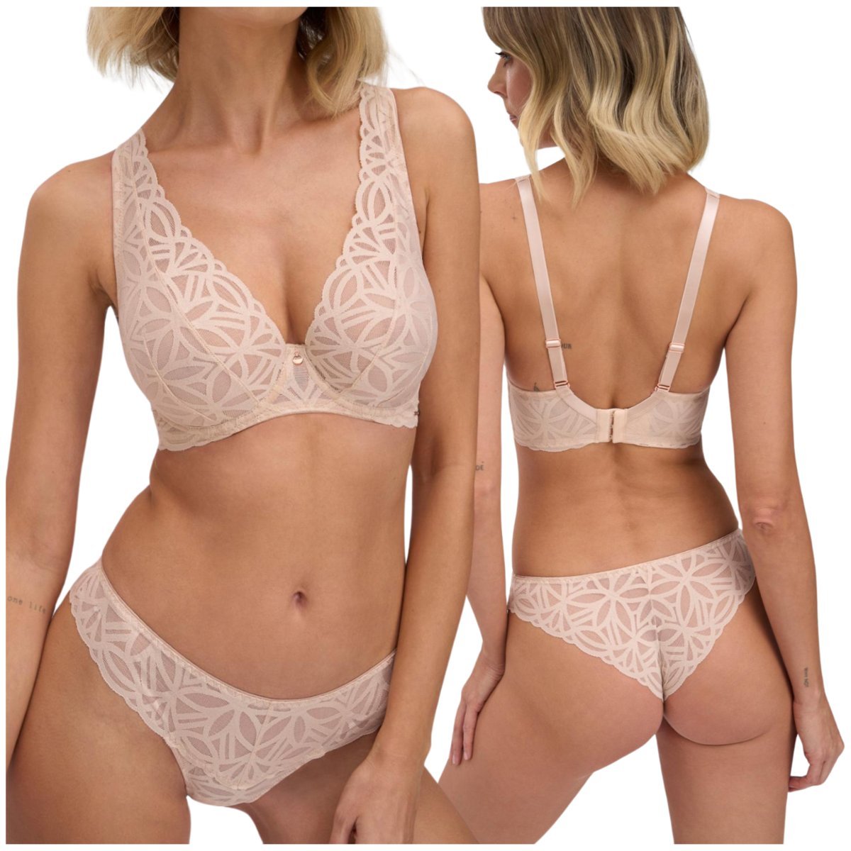 Alles Figi Brazylijskie SUGAR DUNE beż - Rozmiar XL