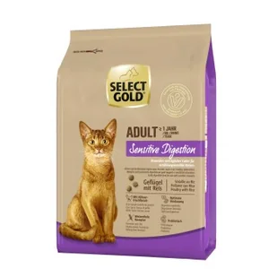 SELECT GOLD Sensitive Digestion Adult Drób z ryżem 2,5 kg - Mokra karma dla kotów - miniaturka - grafika 1