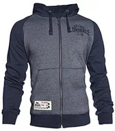 Kurtki męskie - Lonsdale Bluza z kapturem kapuzenacke slough Men Slim Fit Zips weat granatowy (marynarski) - s grantowy - miniaturka - grafika 1