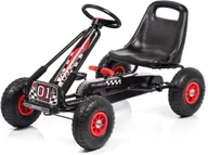 Jeździki dla dzieci - Gokart na pedały Meteor GM/15 czerwony Uniwersalny - miniaturka - grafika 1