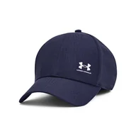 Czapki męskie - Męska Czapka z daszkiem UNDER ARMOUR M ISO-CHILL ARMOURVENT ADJ 1383440-410 – Granatowy - miniaturka - grafika 1