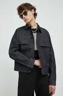 Kurtki męskie - G-Star Raw kurtka jeansowa męska kolor szary przejściowa - miniaturka - grafika 1
