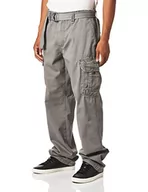 Spodenki męskie - UNIONBAY Męskie spodnie cargo Survivor Iv Relaxed Fit Casual, Szara gęś, 32W / 30L - miniaturka - grafika 1