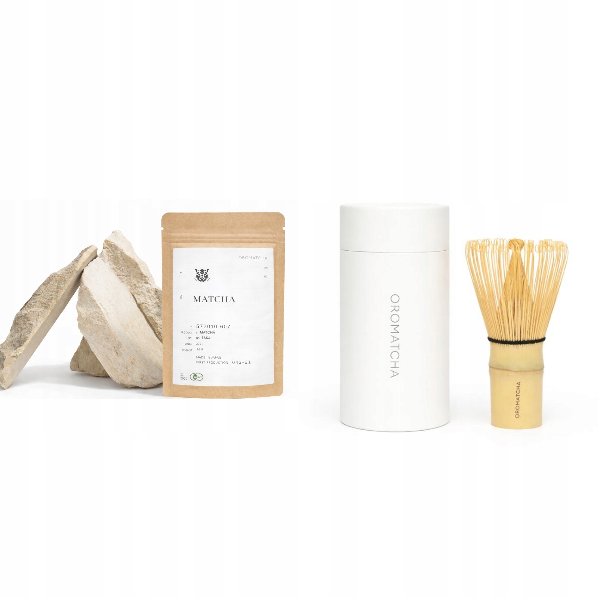 Premium Oromatcha Matcha Takai Japońska 30g Bambusowy Chasen Case na Chasen