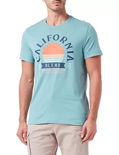 Blend Męski T-shirt 20714050, 164712/Mineral Blue, M - Koszulki męskie - miniaturka - grafika 1