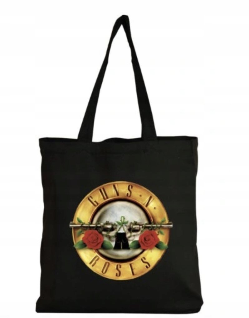 Eko Torba Bawełniana na ramię Zakupy Shopper Torebka GUNS N ROSES Hard Rock