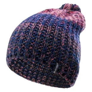 Damska Czapka zimowa HI-TEC LADY HILMA 208978-IN B/PA/PE AM - Czapki damskie - miniaturka - grafika 1