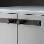 Zawiasy, okucia i inne akcesoria - Gałki meblowe z podkładką FURNITURE KNOB PLATE Mosiężne Palony Brąz - miniaturka - grafika 1