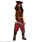 Stroje karnawałowe - Widmann corsar Deluxe Pirat na karnawał kostium dla mężczyzn, 48, Multicoloured 5686P - miniaturka - grafika 1