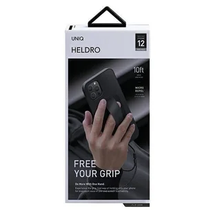 UNIQ etui Heldro iPhone 12 Pro Max 6,7" czarny/midnight black Antimicrobial - Etui i futerały do telefonów - miniaturka - grafika 9