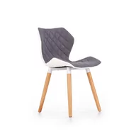 Krzesła - Krzesło Drewniane K-277 Buk / Biały / Popiel Halmar - miniaturka - grafika 1