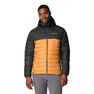 Kurtka męska z kapturem Columbia Powder Lite II Hooded Jacket sunstone/shark - XL - Kurtki męskie - miniaturka - grafika 1