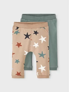 Spodnie i spodenki dla dziewczynek - NAME IT Komplet 2 par spodni 13208075 Kolorowy Regular Fit - grafika 1