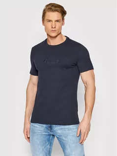 Koszulki męskie - GUESS T-Shirt Tapin M2GI28 I3Z11 Granatowy Slim Fit - grafika 1