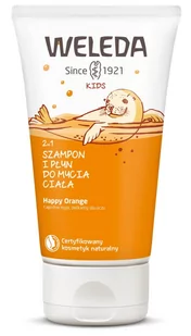 Weleda Kids Happy Orange krem pod prysznic i szampon dla dzieci 2 w 1 150 ml - Kosmetyki kąpielowe dla dzieci - miniaturka - grafika 1