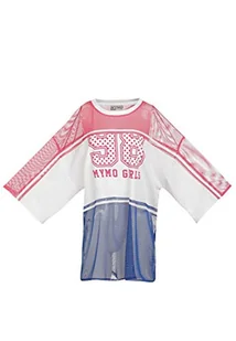 libbi Damska koszulka, Neonowy, różowy, biały, niebieski, S - Koszulki i topy damskie - miniaturka - grafika 1