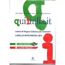 Qui Italia.it livello intermedio B1 podręcznik + 2 CD Mazzetti Alberto Falinelli Servadio Bianca Santeusanio Nicoletta - Książki do nauki języka włoskiego - miniaturka - grafika 1
