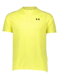 Under Armour Koszulka sportowa "Tech" w kolorze żółtym - Koszulki sportowe męskie - miniaturka - grafika 1