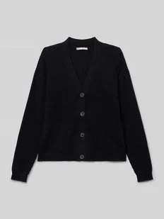 Kurtka z dzianiny o kroju regular fit z mieszanki wiskozy model ‘MANDY’ - Swetry dla dziewczynek - miniaturka - grafika 1