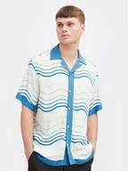 Koszule męskie - Solid Koszula Ibbs 21108204 Niebieski Relaxed Fit - miniaturka - grafika 1