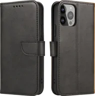 Portfele - Hurtel Etui Magnet Case do Samsung A55 z klapką i portfelem - czarne - miniaturka - grafika 1