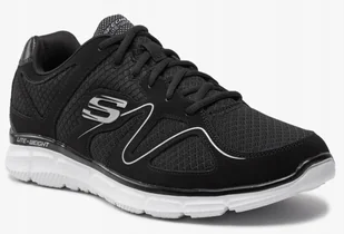 Skechers Buty Męskie Sportowe Satisfaction Flash Czarne 46 Eu - Buty sportowe męskie - miniaturka - grafika 1