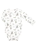 Body dla niemowląt - Chłopięce Body bawełniane długi rękaw Indiański Wzór biały, Nicol,r.68 - miniaturka - grafika 1