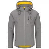Kurtki męskie - Ankerglut Męska kurtka softshellowa z odpinanym kapturem, kurtka przejściowa, wiatrówka #bezkotnąca kurtka softshell - miniaturka - grafika 1