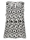 Koszulki i topy damskie - ONLY Top w kolorze biało-czarnym - miniaturka - grafika 1