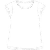 Koszulki dla dziewczynek - Bawełniany T-shirt biała koszulka dla dziewczynki Nika Petite - miniaturka - grafika 1