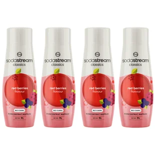 Zestaw Syropów do saturatora SODASTREAM Red Barrel Bez cukru 4x440ml - Akcesoria i części AGD - miniaturka - grafika 1