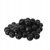 Dekoratorstwo - Szklane koraliki 10 mm - czarne, połyskujące - 50 szt - miniaturka - grafika 1