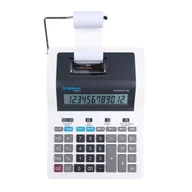 Kalkulatory - Kalkulator drukujący DONAU TECH K-DT8121-09 12-cyfrowy biały - miniaturka - grafika 1