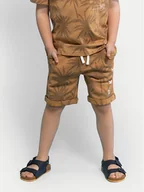 Spodenki damskie - Coccodrillo Szorty sportowe WC4120501NWK Beżowy Regular Fit - miniaturka - grafika 1