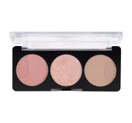Bronzery i konturowanie twarzy - HEAN - Glow Nude Palette - Paletka do konturowania twarzy - DAYGLOW - miniaturka - grafika 1
