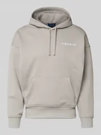 Bluzy męskie - Bluza o kroju relaxed fit z kapturem, wyhaftowanym logo i kieszenią kangurką - miniaturka - grafika 1