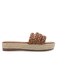 Espadryle damskie - Espadryle DeeZee INCREDIBLE KL-E8875-2 Brązowy - miniaturka - grafika 1