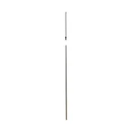 Karnisze - Drążek do karnisza 160 cm efekt stali 19 mm metalowy Inspire - miniaturka - grafika 1