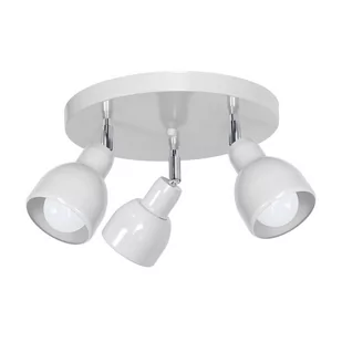 Decoland Oświetlenie punktowe PIK 3xE27/60W/230V biały - Lampy sufitowe - miniaturka - grafika 1