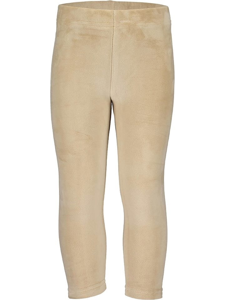 Blue Seven Aksamitne legginsy w kolorze beżowym