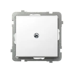 Ospel Zaślepka  SONATA - biały mat - Inne akcesoria elektryczne - miniaturka - grafika 1