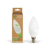 Żarówki LED - Żarówka LED świeczka E14 6W barwa neutralna 3D LED - miniaturka - grafika 1