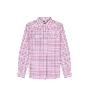 Wrangler Damska koszula Slim REG Western, Smokey Grape, S, Smokey Grape, S - Koszule damskie - miniaturka - grafika 1