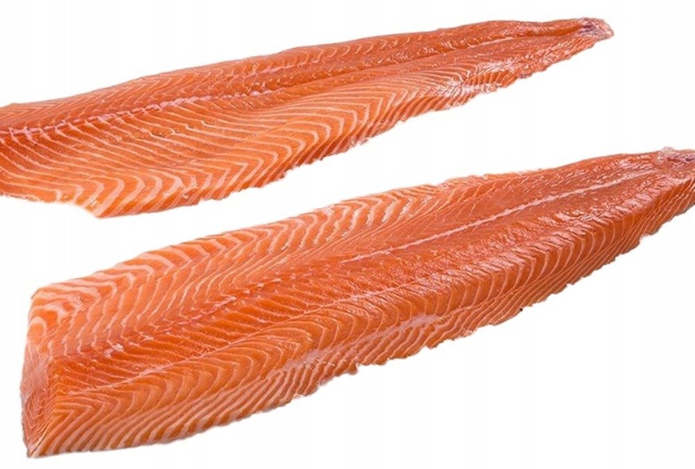 MyFood Łosoś atlantycki (Salmo salar) porcja z fileta ze skórą, głęboko mrożony 200 g