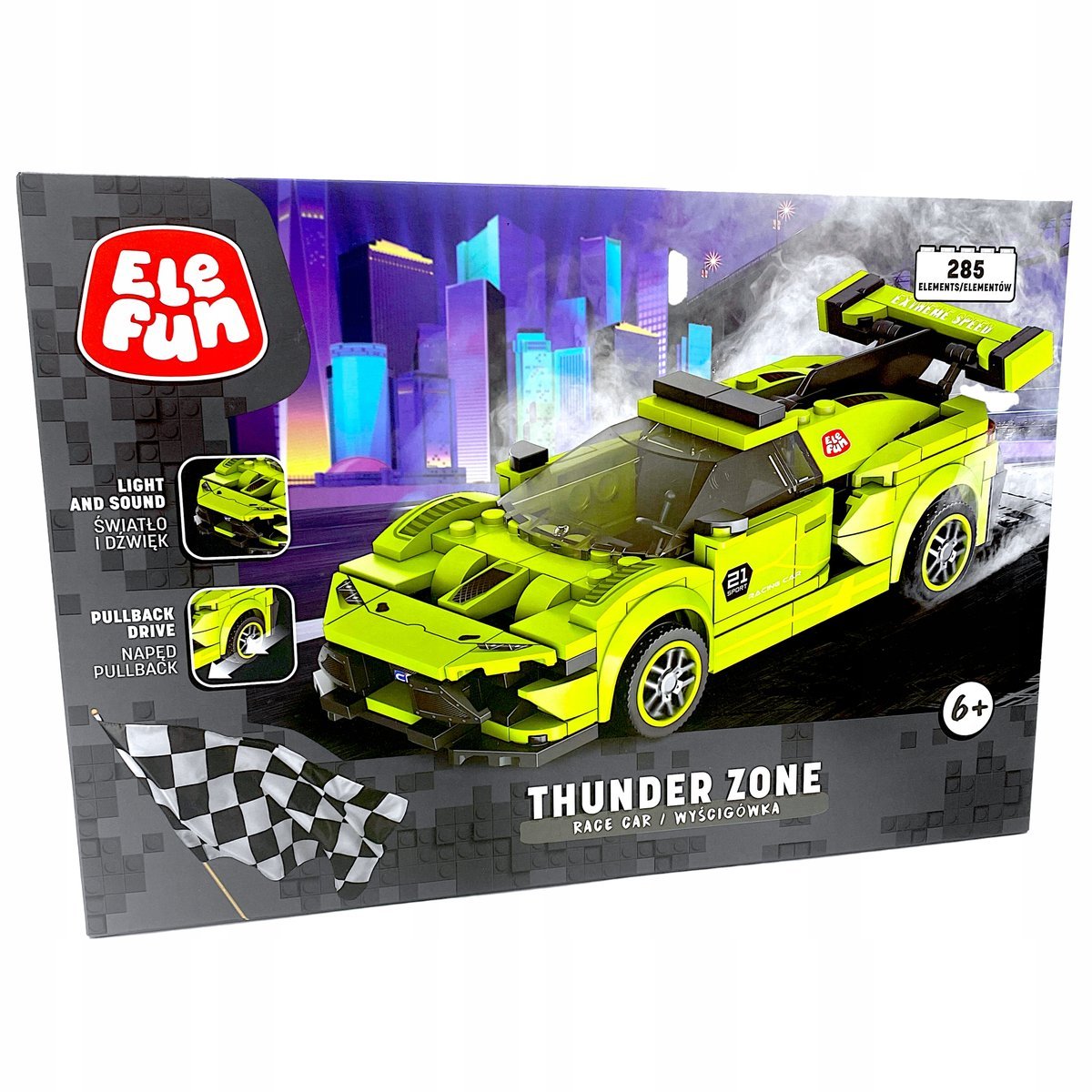 Elefun Thunder Zone Wyścigówka 285el.