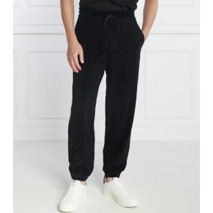 Emporio Armani Spodnie dresowe | Regular Fit - Dresy męskie - miniaturka - grafika 1