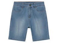 Spodnie i spodenki dla chłopców - pepperts!® Spodenki jeansowe chłopięce z bawełną (Niebieski, 158/164) - miniaturka - grafika 1