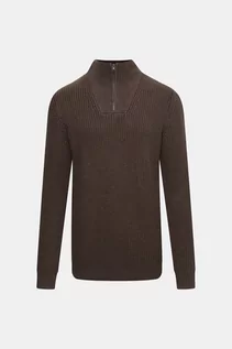 Swetry męskie - WRANGLER Sweter - Brązowy ciemny - Mężczyzna - 2XL(2XL) - grafika 1